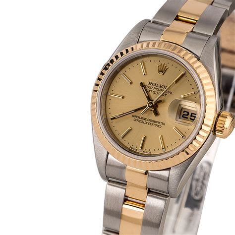 rolex datejust womens two tone|ladies Rolex Datejust 1980s watch.